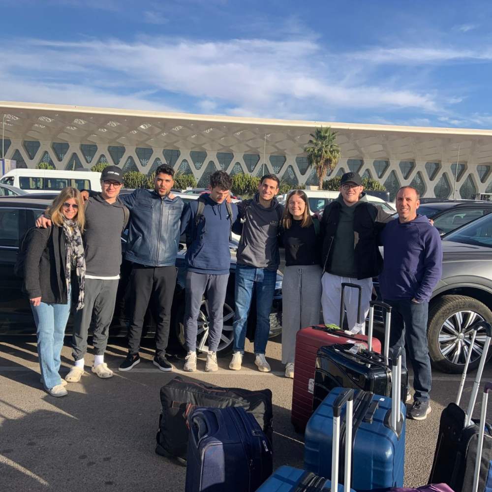 Meeting the group at Marrakech airport