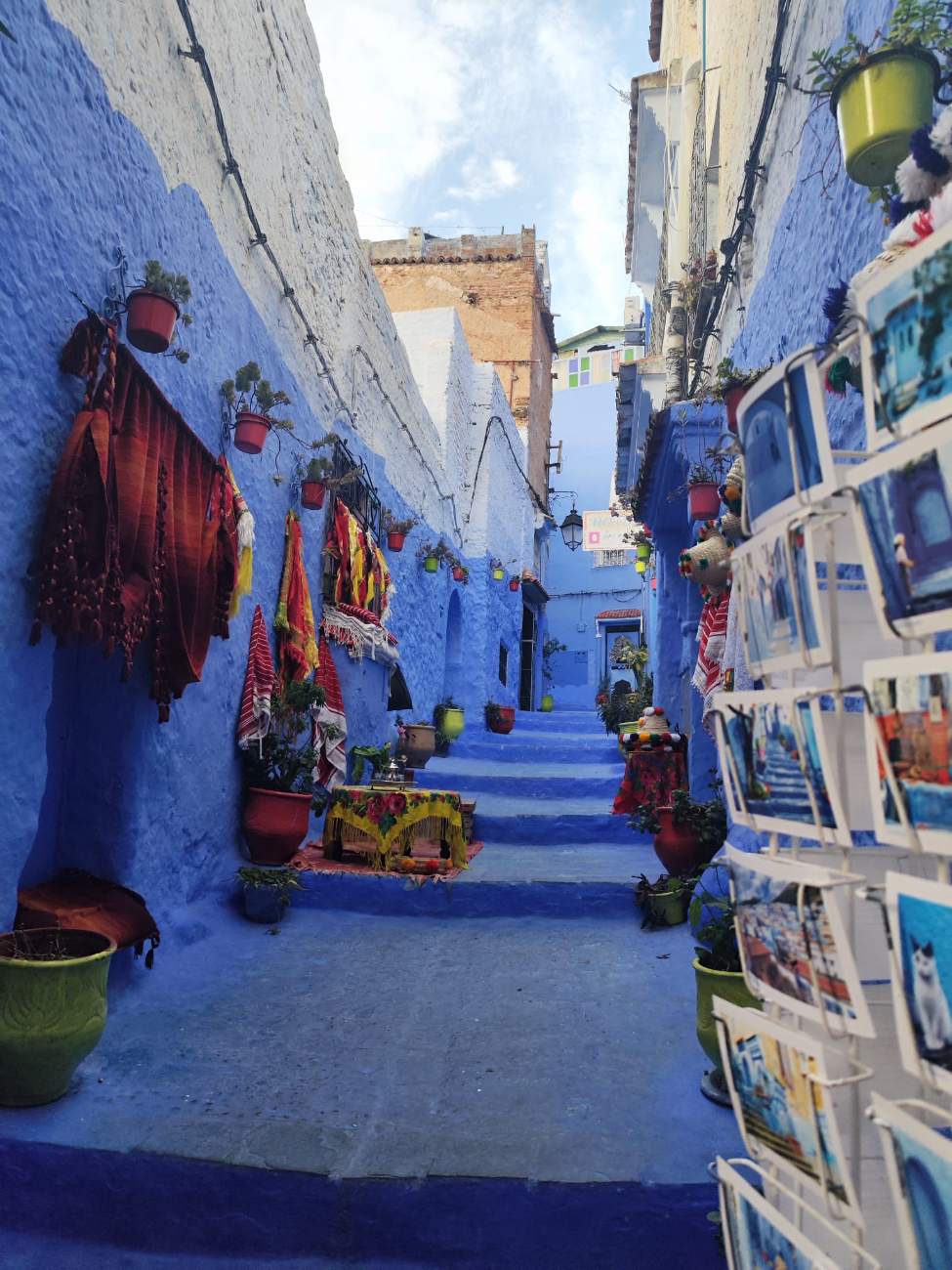 Blue alleys of the medina