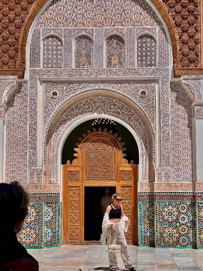 Carved madrasa courtyards